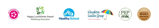 Milton Keynes Council Logo | COE Logo | Univeristy of Bedford Logo | Internatonal School Award Logo | Health Schools MK Logo